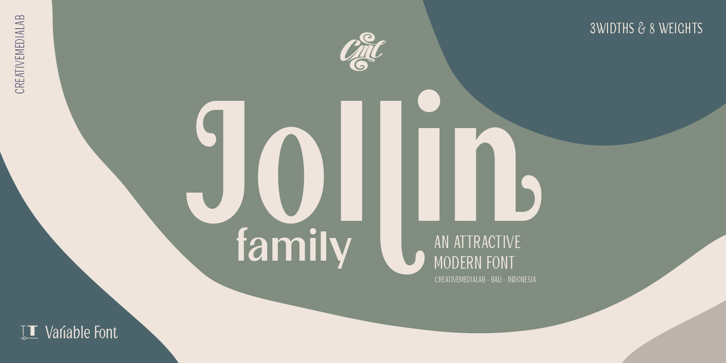 Przykład czcionki Jollin Family Regular Expand Italic